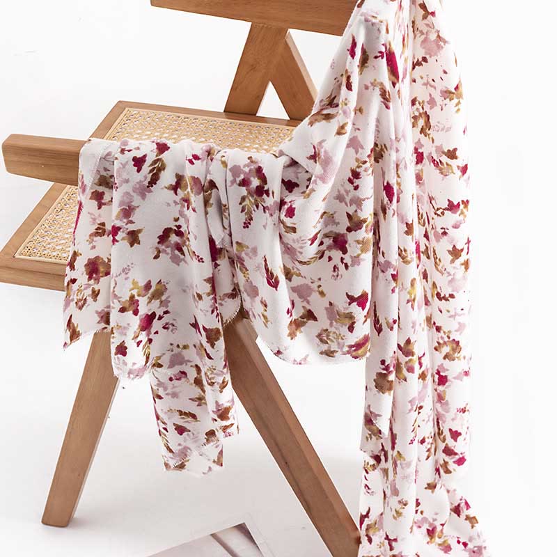 Nimara Ritual Tibetan Floral Falling Leaves Print Shawl Fall Winter Cozy Warm Travel Scarf Wrap