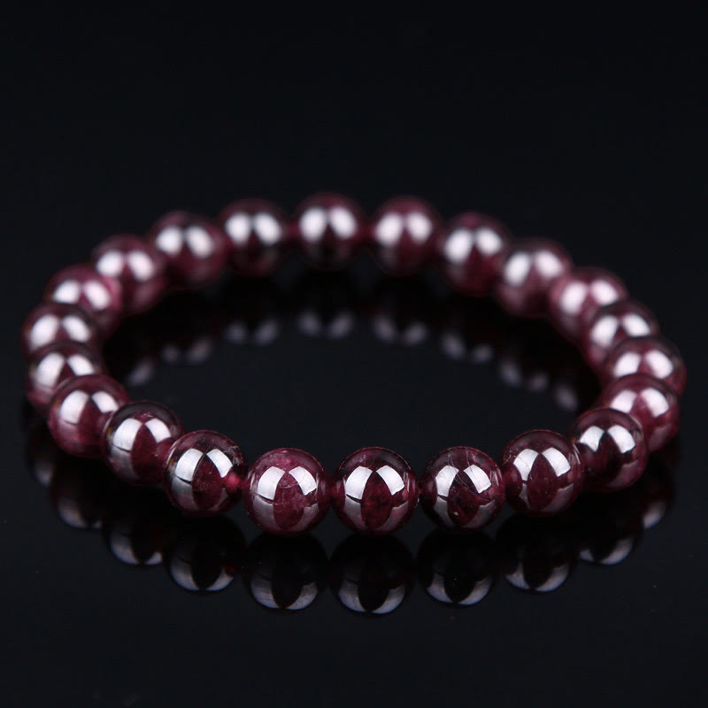 Nimara Ritual Natural Garnet Bead Passion Bracelet