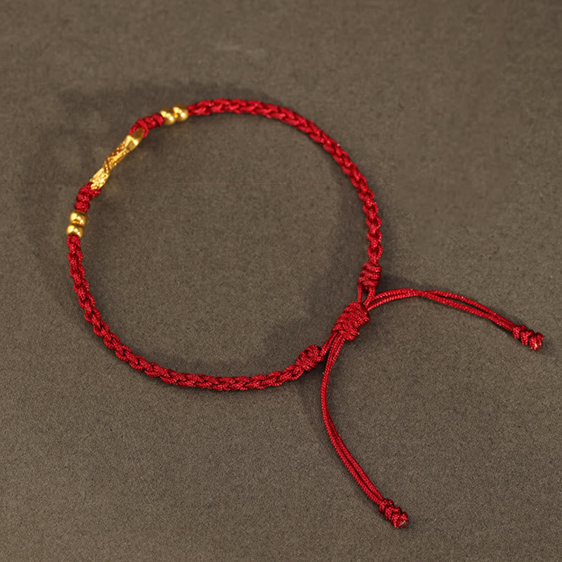 Nimara Ritual 999 Gold Year of the Snake Eternal Endless Knot Infinity Handmade Luck Bracelet
