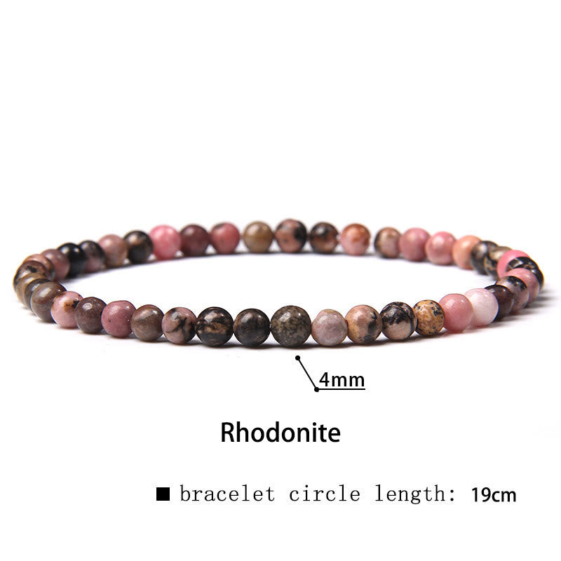 Nimara Ritual 4mm Various Stone Crystal Mini Beads Healing Bracelet