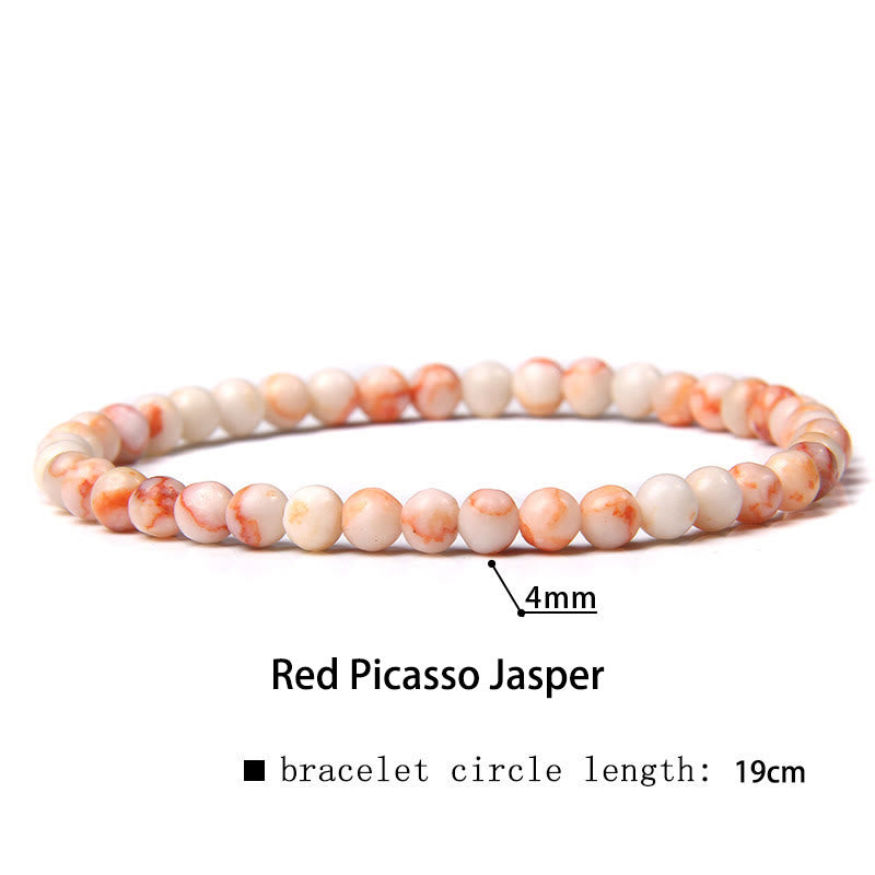 Nimara Ritual 4mm Various Stone Crystal Mini Beads Healing Bracelet