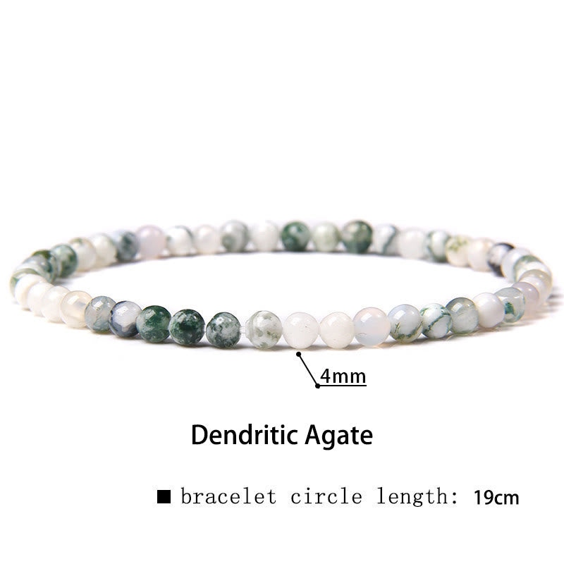 Nimara Ritual 4mm Various Stone Crystal Mini Beads Healing Bracelet