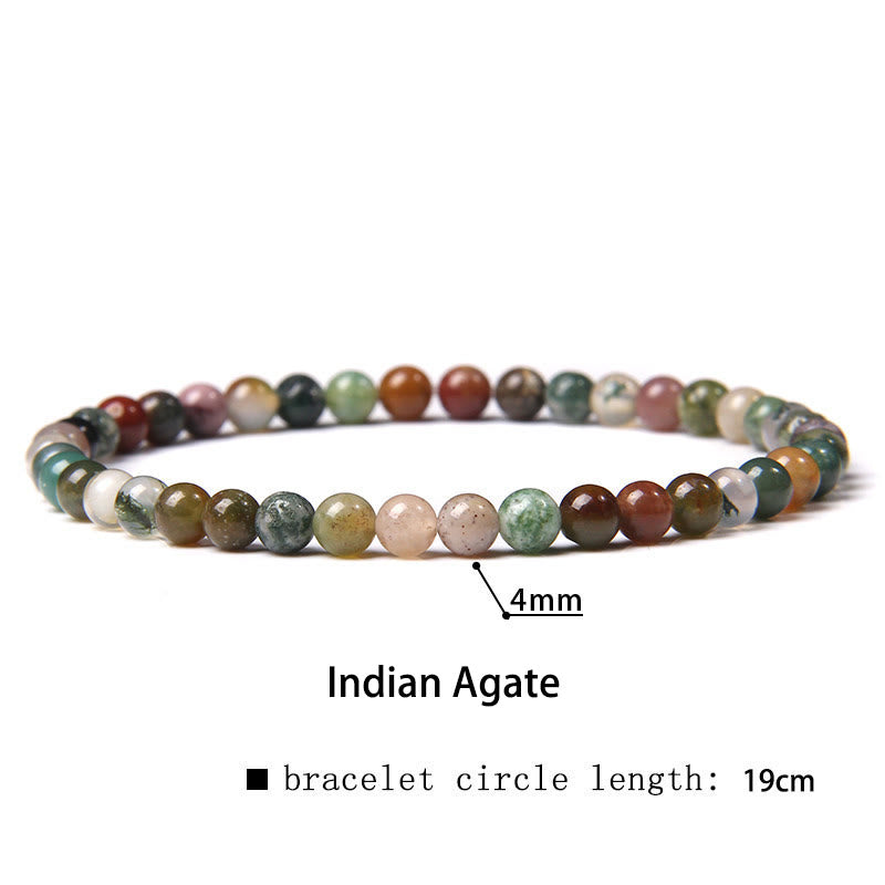 Nimara Ritual 4mm Various Stone Crystal Mini Beads Healing Bracelet