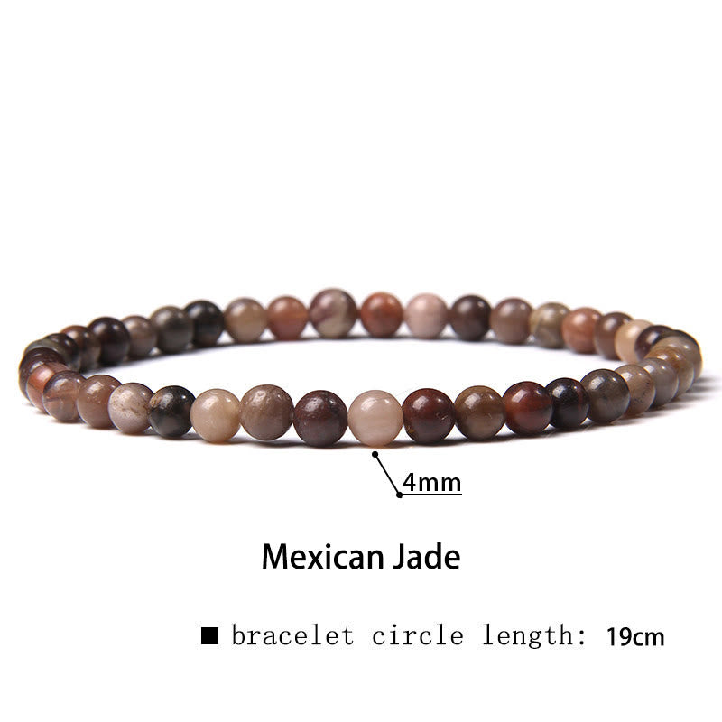 Nimara Ritual 4mm Various Stone Crystal Mini Beads Healing Bracelet