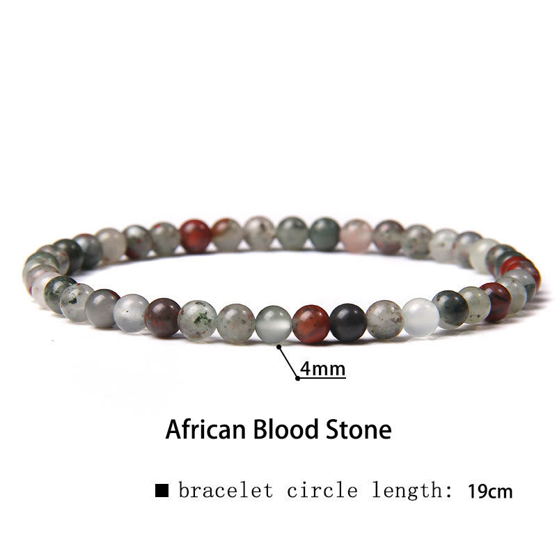 Nimara Ritual 4mm Various Stone Crystal Mini Beads Healing Bracelet