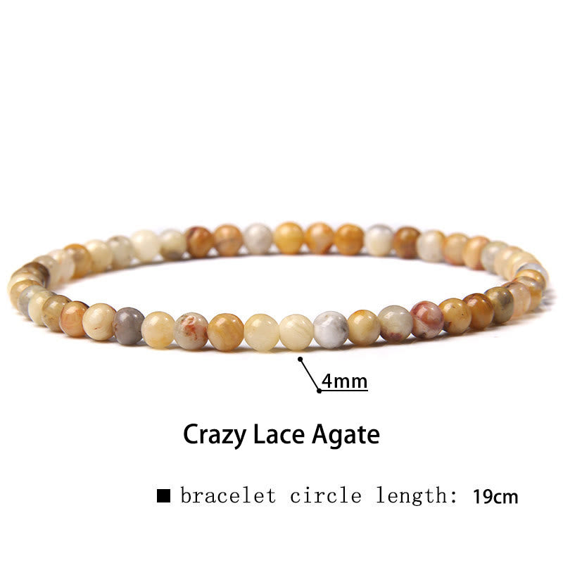 Nimara Ritual 4mm Various Stone Crystal Mini Beads Healing Bracelet