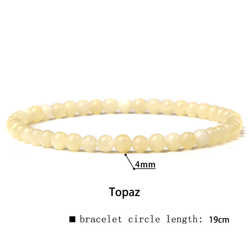 Nimara Ritual 4mm Various Stone Crystal Mini Beads Healing Bracelet