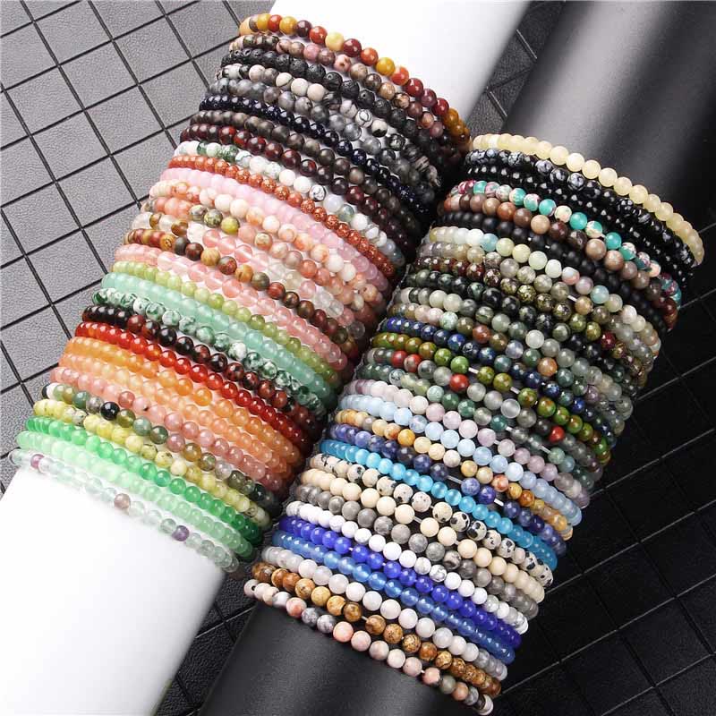 Nimara Ritual 4mm Various Stone Crystal Mini Beads Healing Bracelet