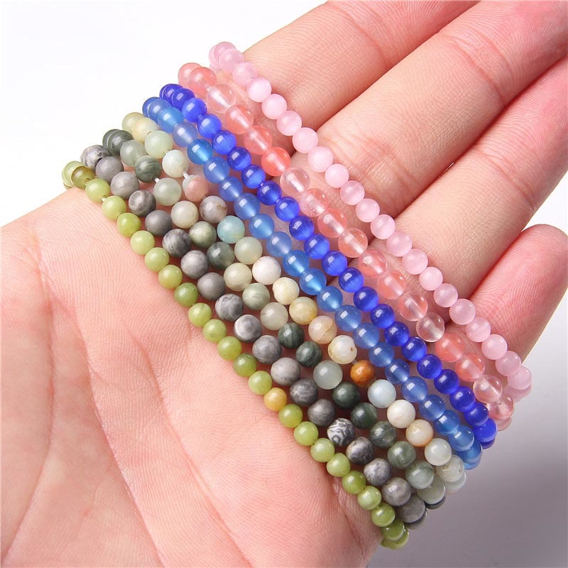 Nimara Ritual 4mm Various Stone Crystal Mini Beads Healing Bracelet