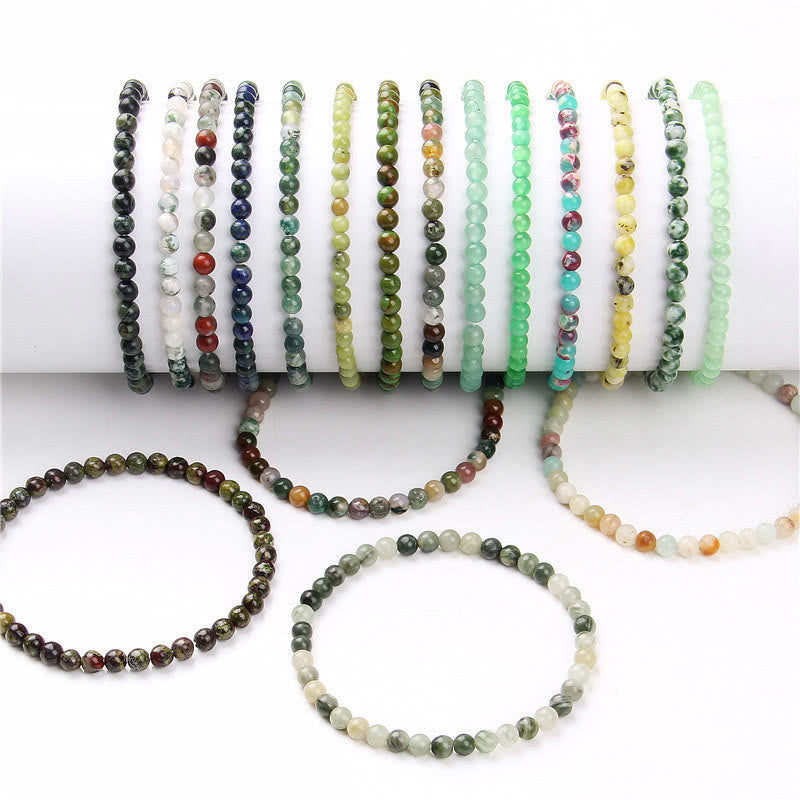 Nimara Ritual 4mm Various Stone Crystal Mini Beads Healing Bracelet