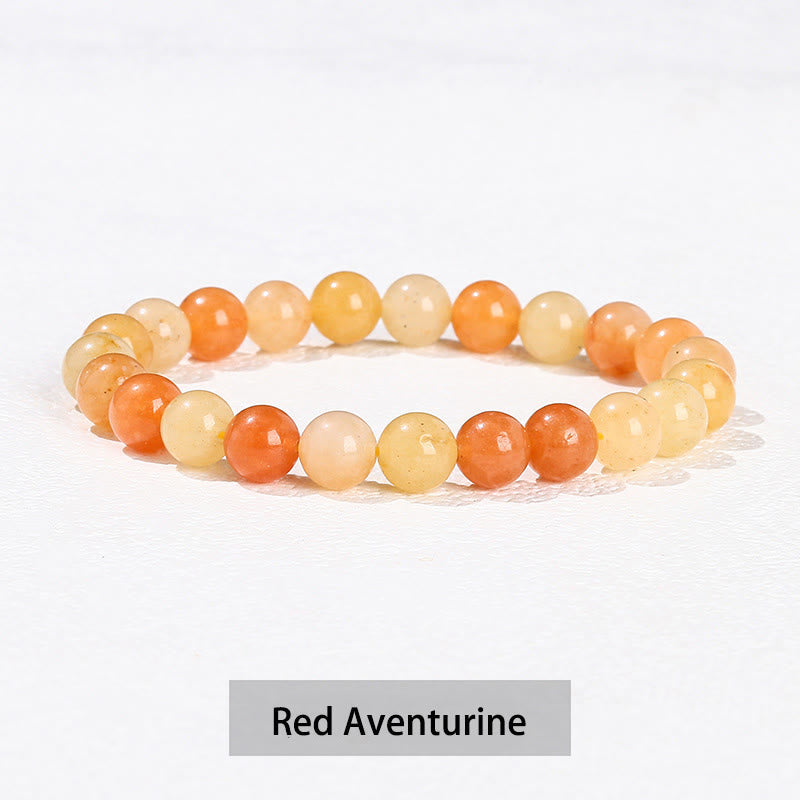 Nimara Ritual Various Crystal Stone Amethyst Green Aventurine Rose Quartz Healing Bracelet