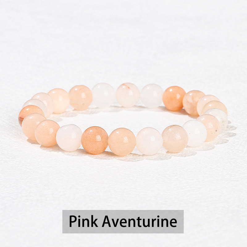 Nimara Ritual Various Crystal Stone Amethyst Green Aventurine Rose Quartz Healing Bracelet