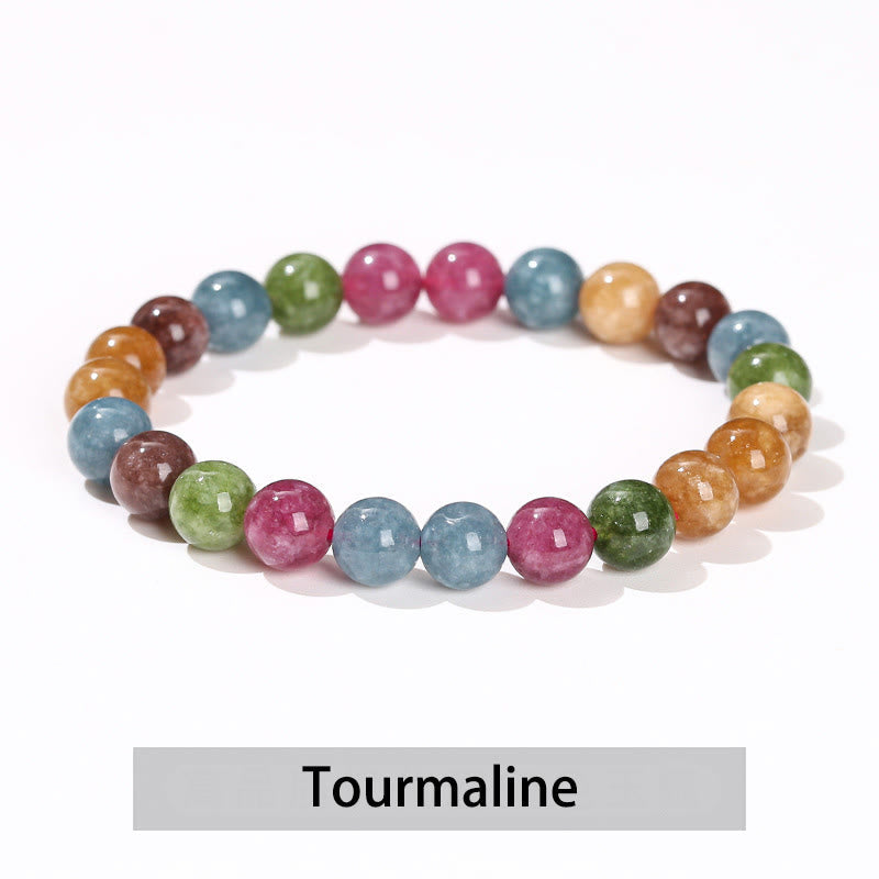 Nimara Ritual Various Crystal Stone Amethyst Green Aventurine Rose Quartz Healing Bracelet