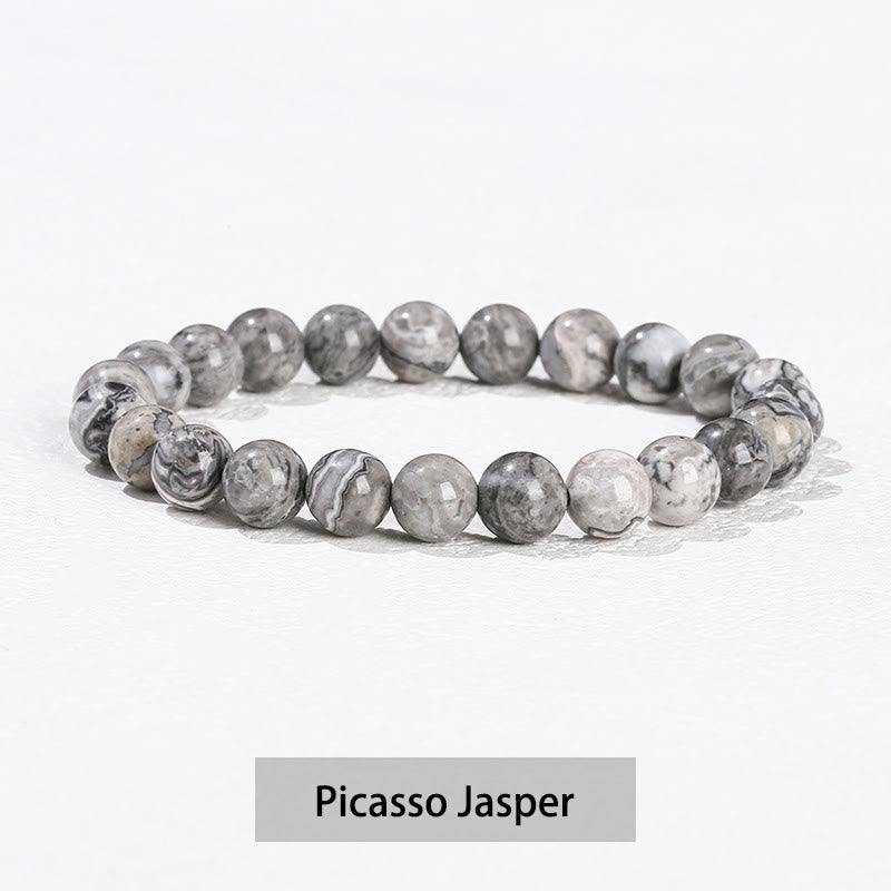 Nimara Ritual Various Crystal Stone Amethyst Green Aventurine Rose Quartz Healing Bracelet