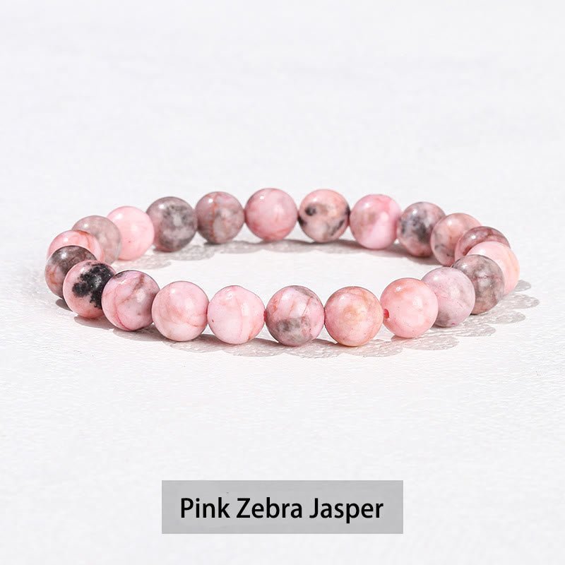 Nimara Ritual Various Crystal Stone Amethyst Green Aventurine Rose Quartz Healing Bracelet