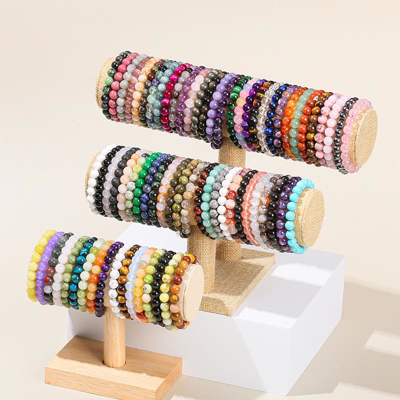 Nimara Ritual Various Crystal Stone Amethyst Green Aventurine Rose Quartz Healing Bracelet