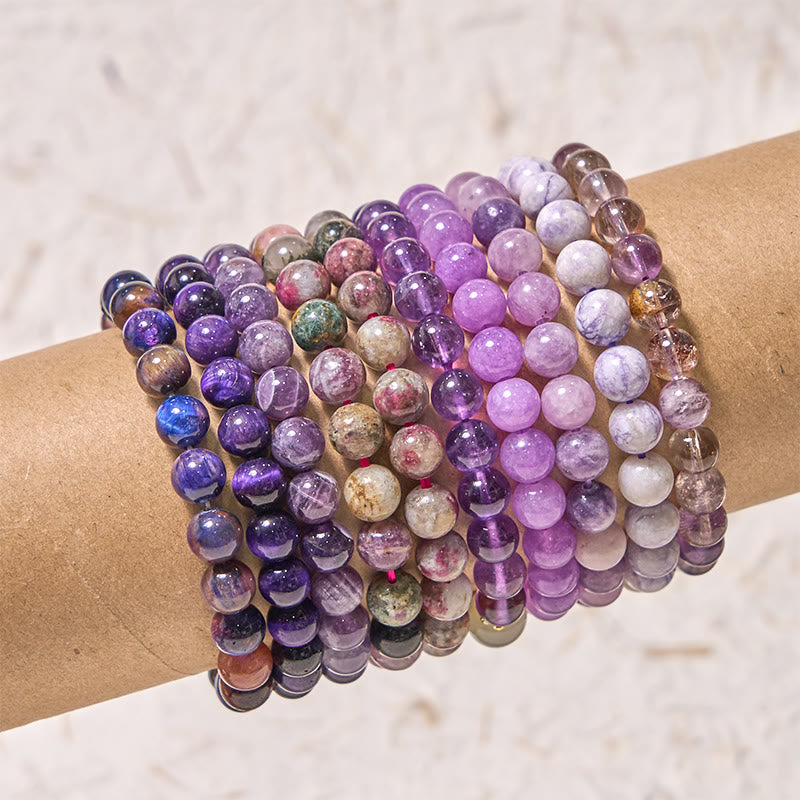 Nimara Ritual Keep Calm Purple Series Healing Love Bracelet