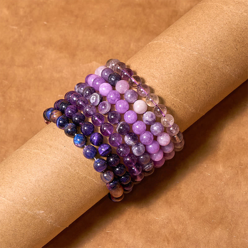 Nimara Ritual Keep Calm Purple Series Healing Love Bracelet