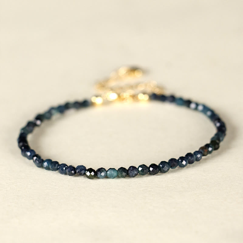 Nimara Ritual Indicolite Tourmaline Copper Beads Wisdom Bracelet