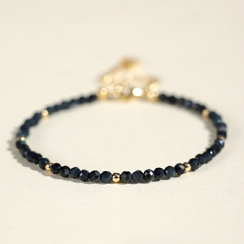 Nimara Ritual Indicolite Tourmaline Copper Beads Wisdom Bracelet