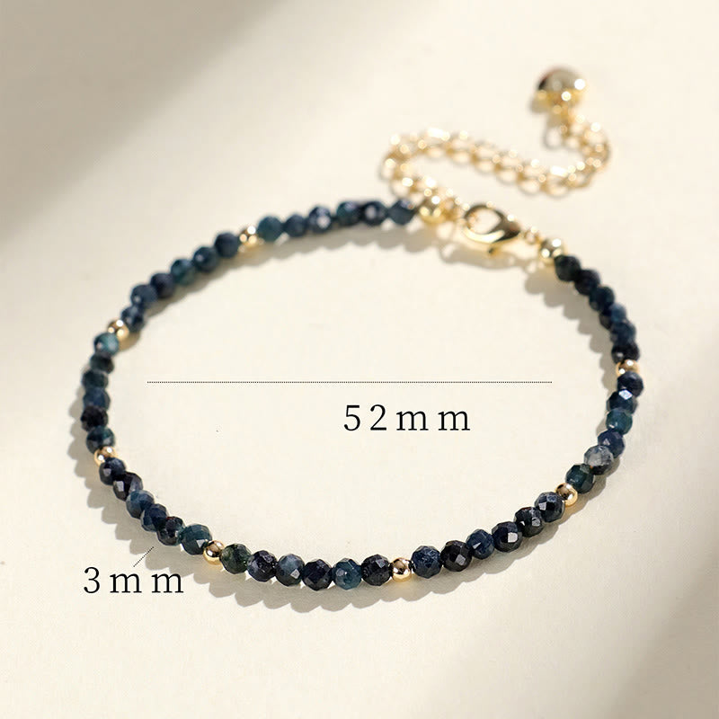 Nimara Ritual Indicolite Tourmaline Copper Beads Wisdom Bracelet