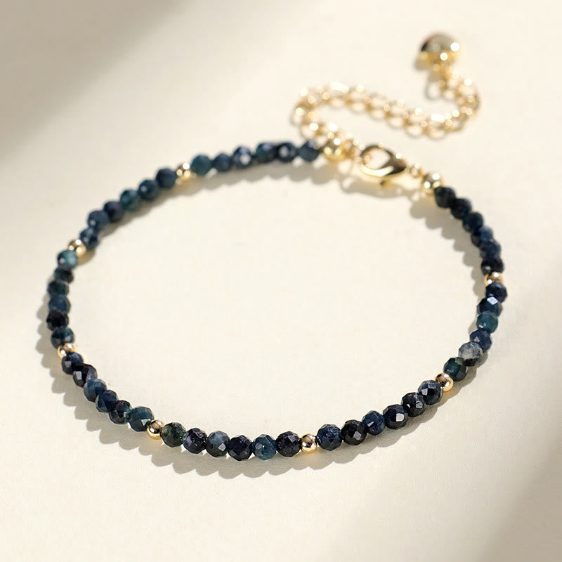 Nimara Ritual Indicolite Tourmaline Copper Beads Wisdom Bracelet