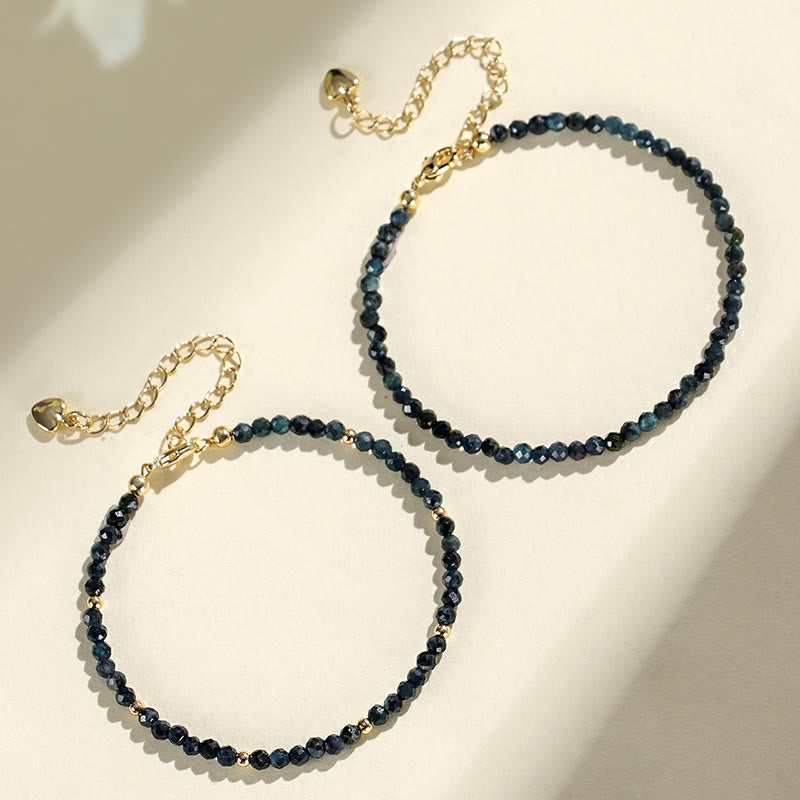 Nimara Ritual Indicolite Tourmaline Copper Beads Wisdom Bracelet