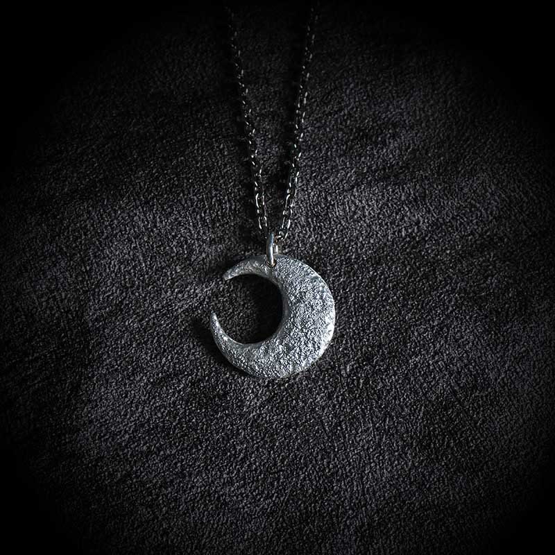 Nimara Ritual 999 Sterling Silver Moon Balance Necklace Pendant