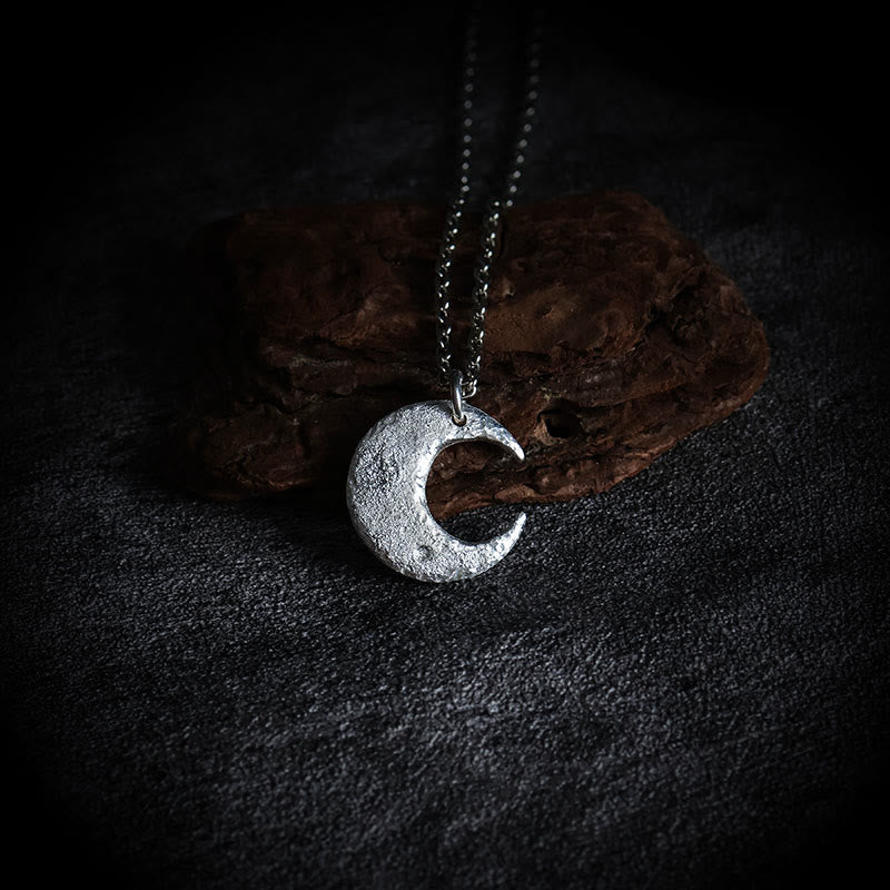 Nimara Ritual 999 Sterling Silver Moon Balance Necklace Pendant