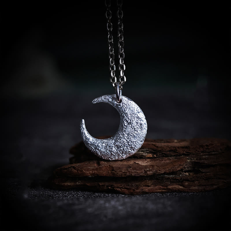 Nimara Ritual 999 Sterling Silver Moon Balance Necklace Pendant