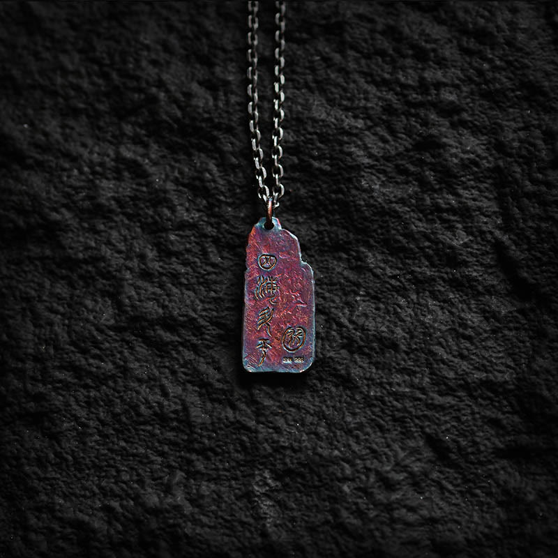Nimara Ritual 999 Sterling Silver 24k Gold Waves Sun Balance Necklace Pendant