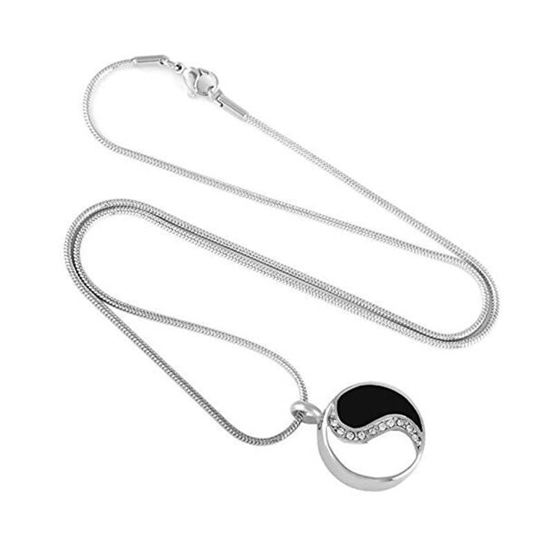 Nimara Ritual Yin Yang Titanium Steel Harmony Necklace Pendant