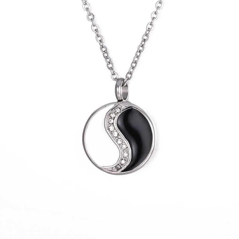 Nimara Ritual Yin Yang Titanium Steel Harmony Necklace Pendant