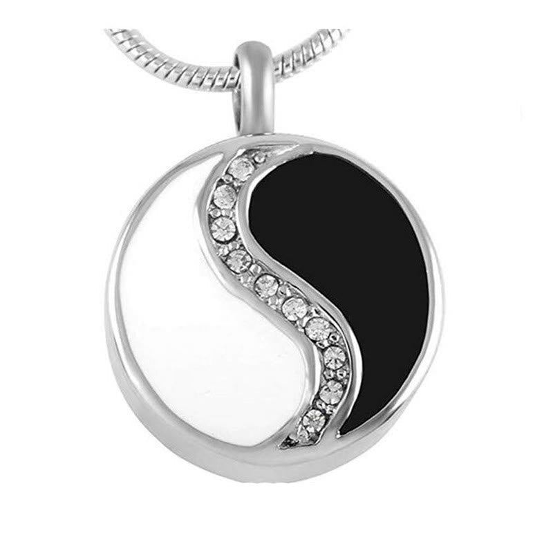 Nimara Ritual Yin Yang Titanium Steel Harmony Necklace Pendant