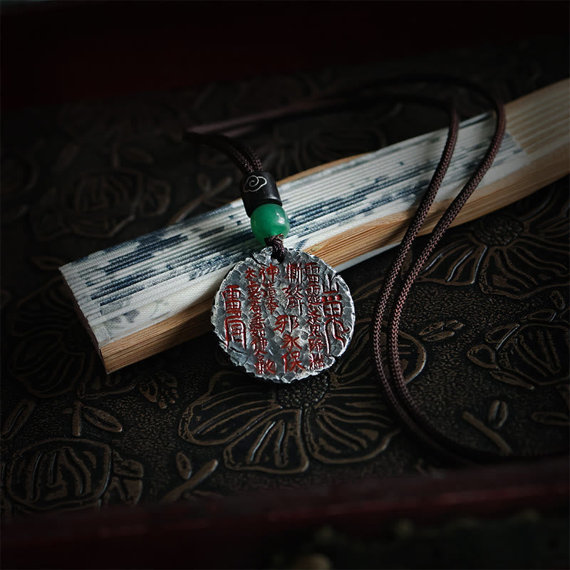Nimara Ritual 999 Sterling Silver 24k Gold Bagua Tai Chi Yin Yang Design Mountain Ghosts Spend Money Harmony Necklace Pendant