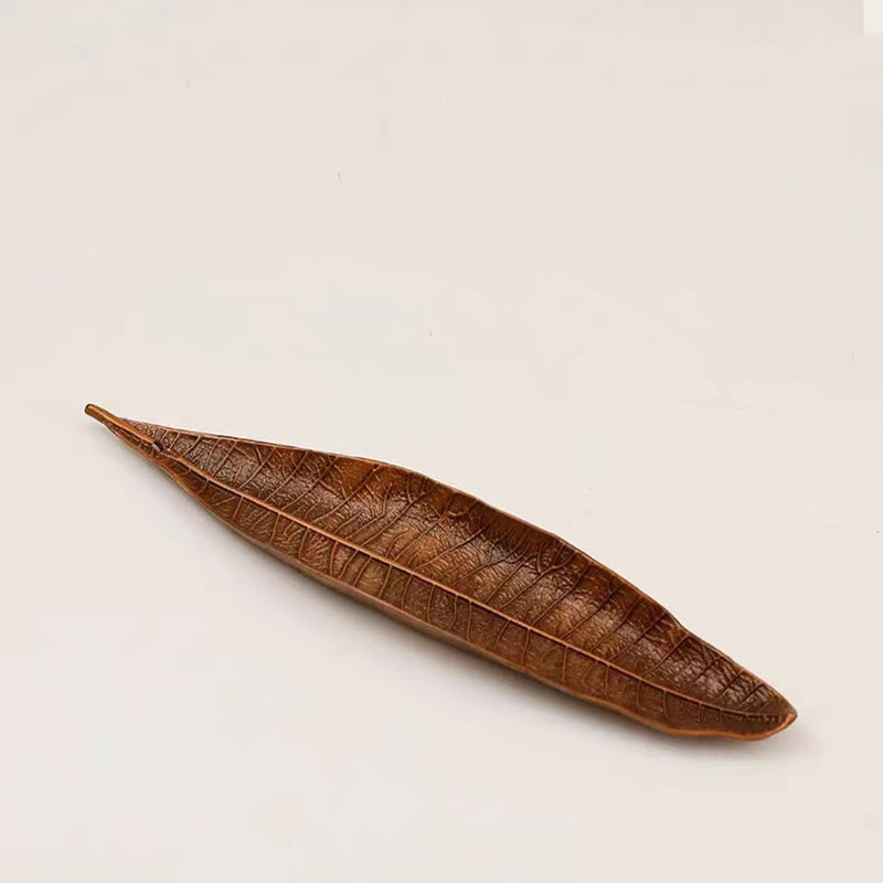 Nimara Ritual Alloy Oriental Leaf Healing Incense Burner Decoration