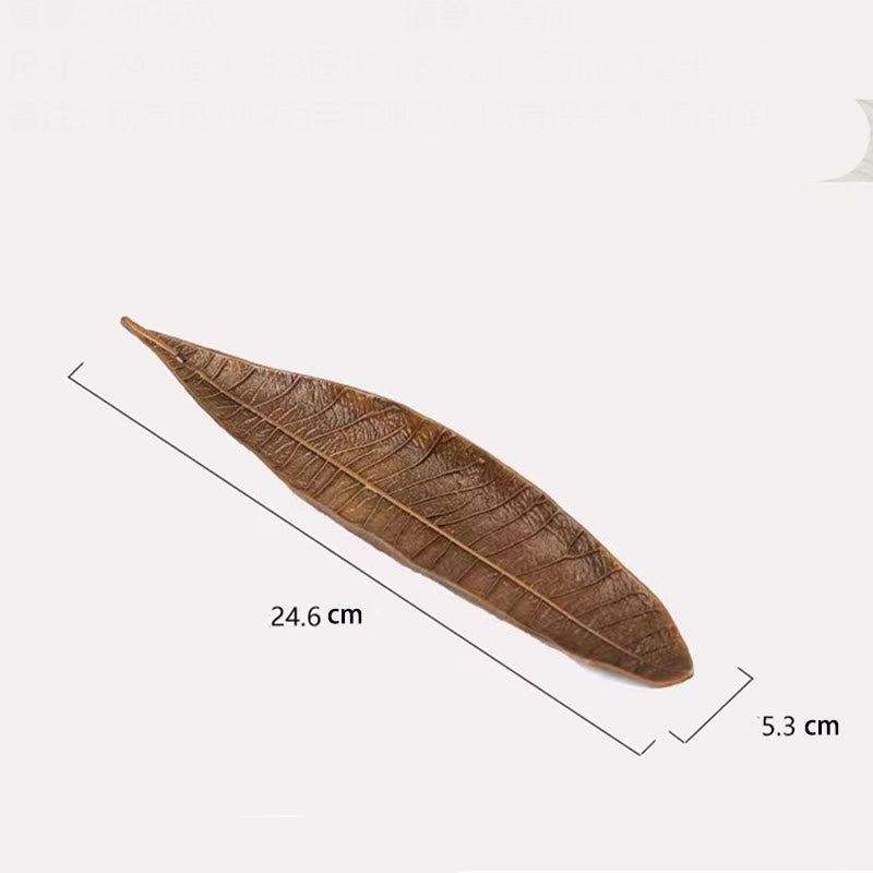 Nimara Ritual Alloy Oriental Leaf Healing Incense Burner Decoration