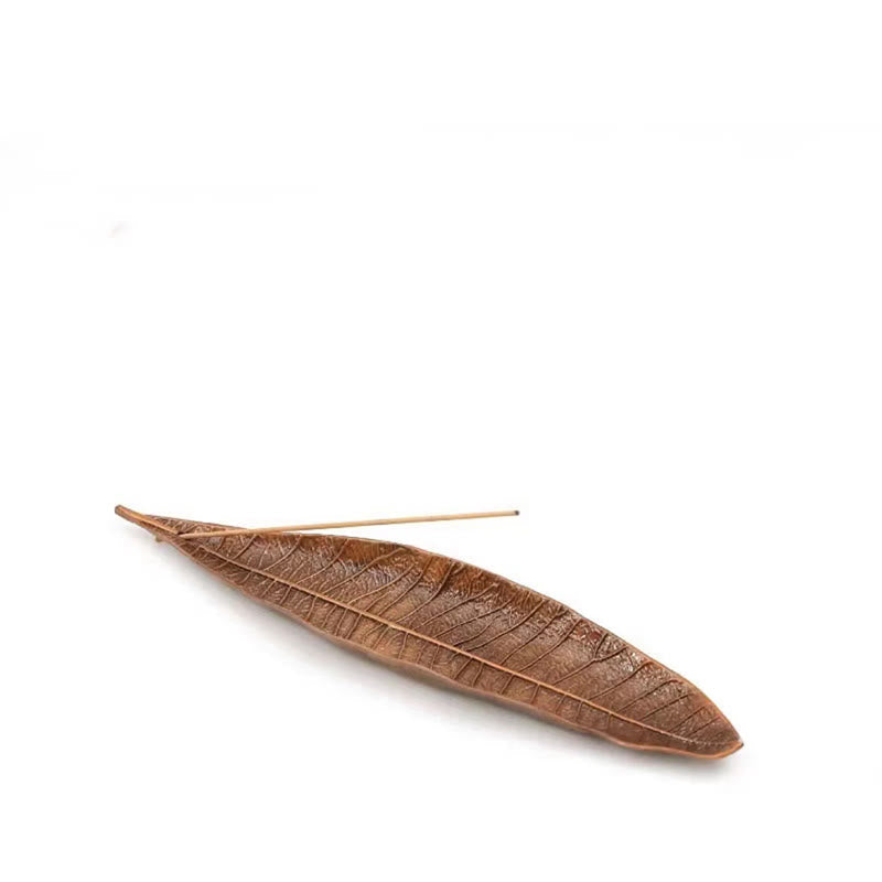 Nimara Ritual Alloy Oriental Leaf Healing Incense Burner Decoration