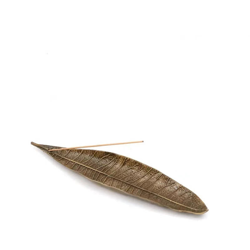 Nimara Ritual Alloy Oriental Leaf Healing Incense Burner Decoration