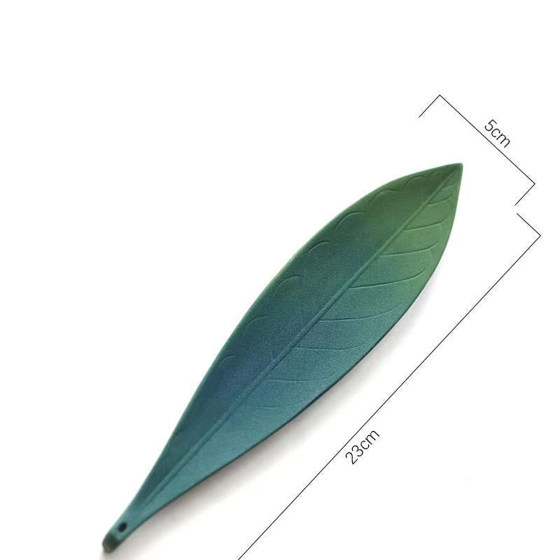 Nimara Ritual Willow Leaf Healing Ceramic Stick Incense Burner Decoration