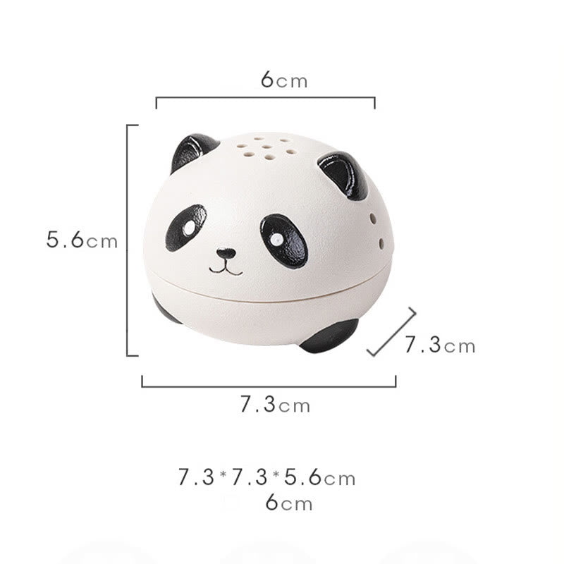 Nimara Ritual Cute Panda Healing Ceramic Incense Burner Desk Decoration