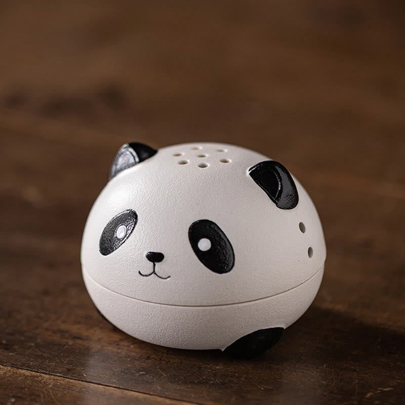 Nimara Ritual Cute Panda Healing Ceramic Incense Burner Desk Decoration