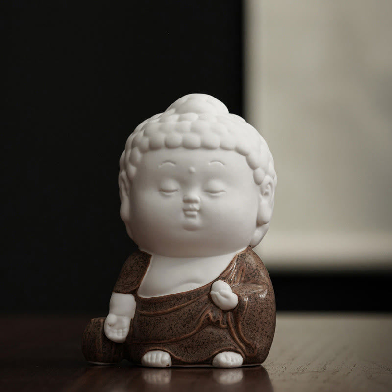 Nimara Ritual Buddha Sitting Standing Reclining Ceramic Healing Incense Burner Desk Decoration