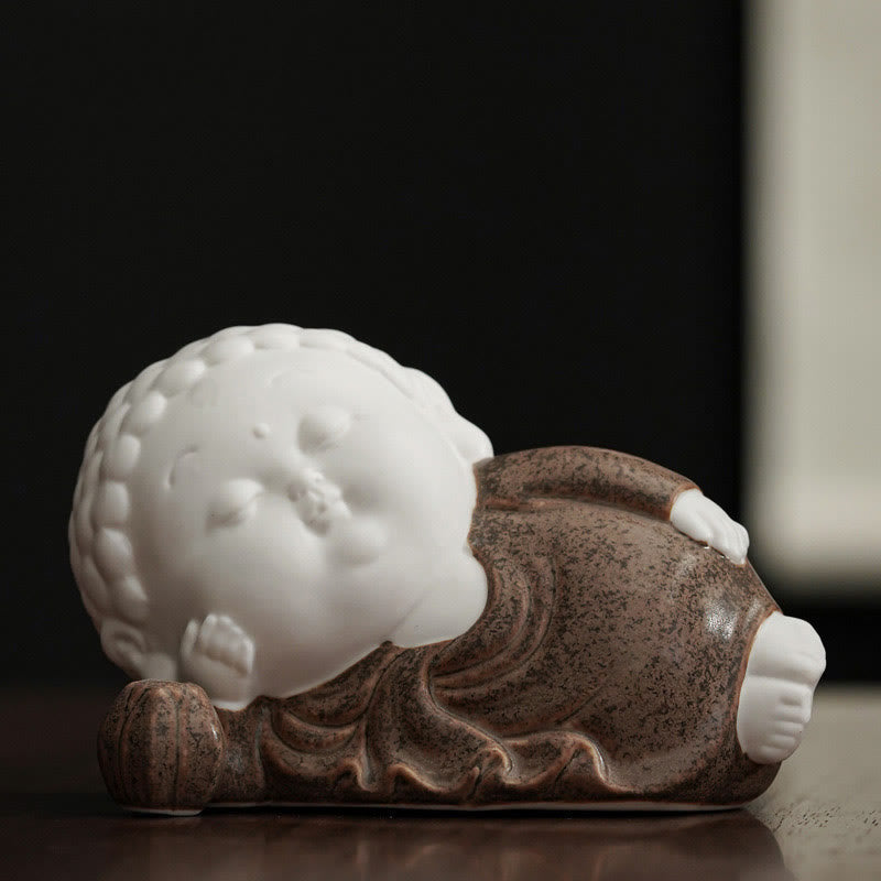 Nimara Ritual Buddha Sitting Standing Reclining Ceramic Healing Incense Burner Desk Decoration