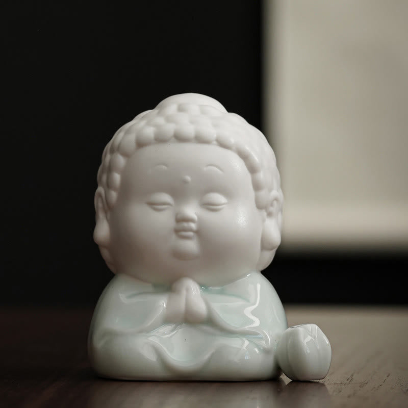 Nimara Ritual Buddha Sitting Standing Reclining Ceramic Healing Incense Burner Desk Decoration