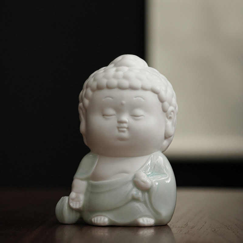 Nimara Ritual Buddha Sitting Standing Reclining Ceramic Healing Incense Burner Desk Decoration