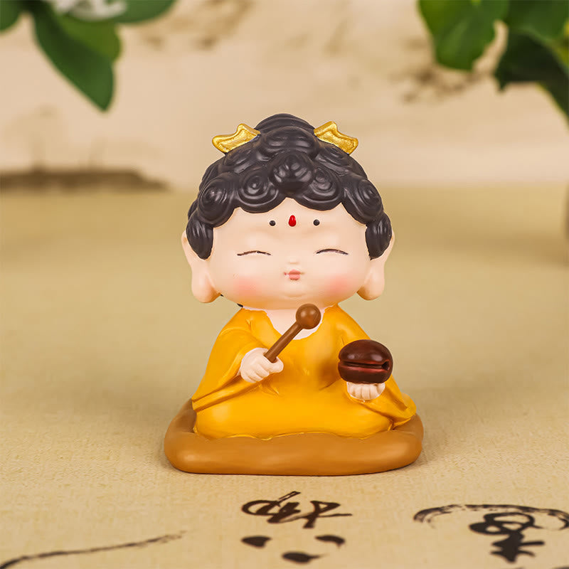 Nimara Ritual Meditation Lotus Amitabha Buddha Resin Statue Compassion Home Decoration