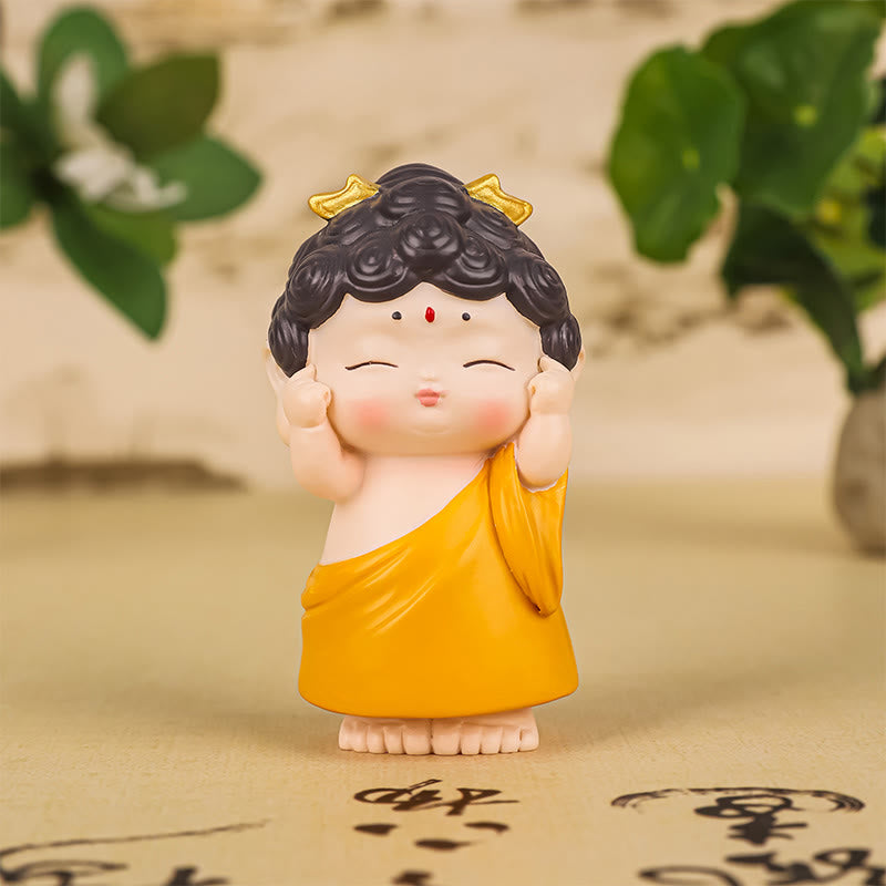 Nimara Ritual Meditation Lotus Amitabha Buddha Resin Statue Compassion Home Decoration