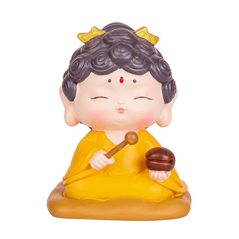 Nimara Ritual Meditation Lotus Amitabha Buddha Resin Statue Compassion Home Decoration