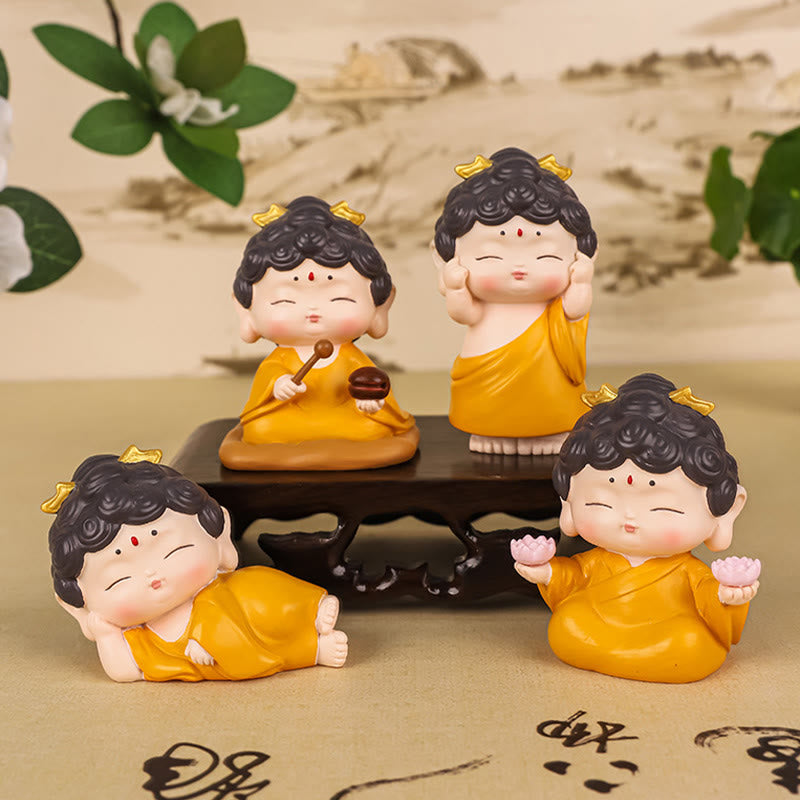 Nimara Ritual Meditation Lotus Amitabha Buddha Resin Statue Compassion Home Decoration
